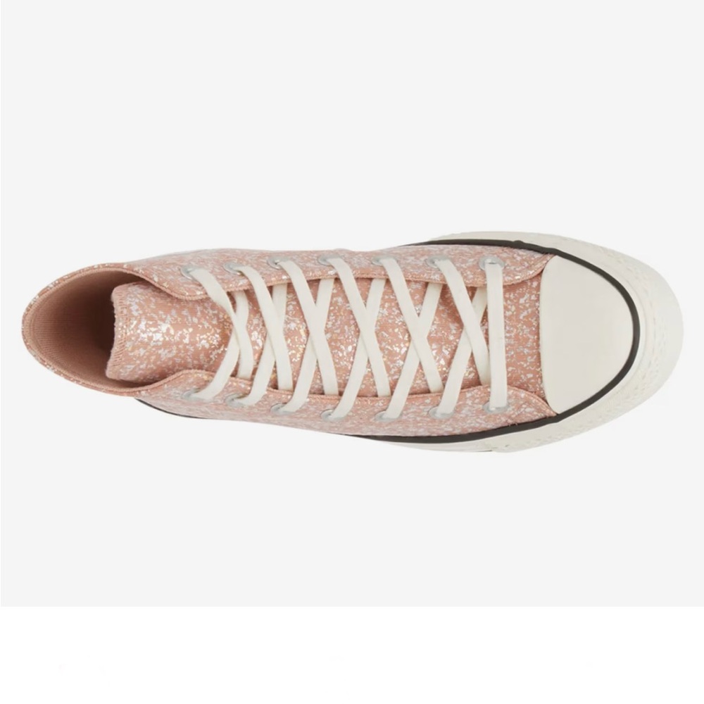 Converse Chuck Taylor All Star Peach Glitter Platform Women's size 9 NEW!!! - Picture 6 of 11